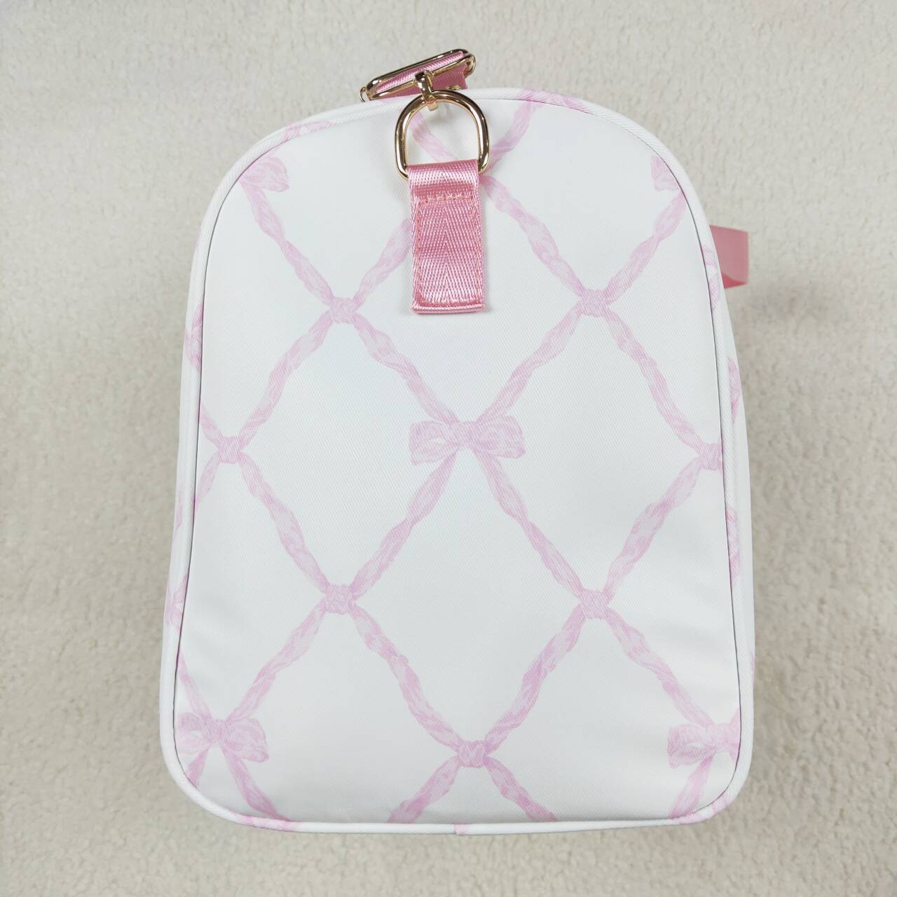 toddle baby girl pink bow sports duffle bag