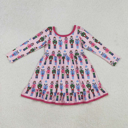Kids girls Christmas soldier matching dress