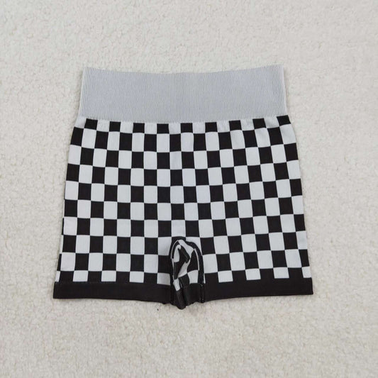 USA SHOP Adult black checkered  shorts
