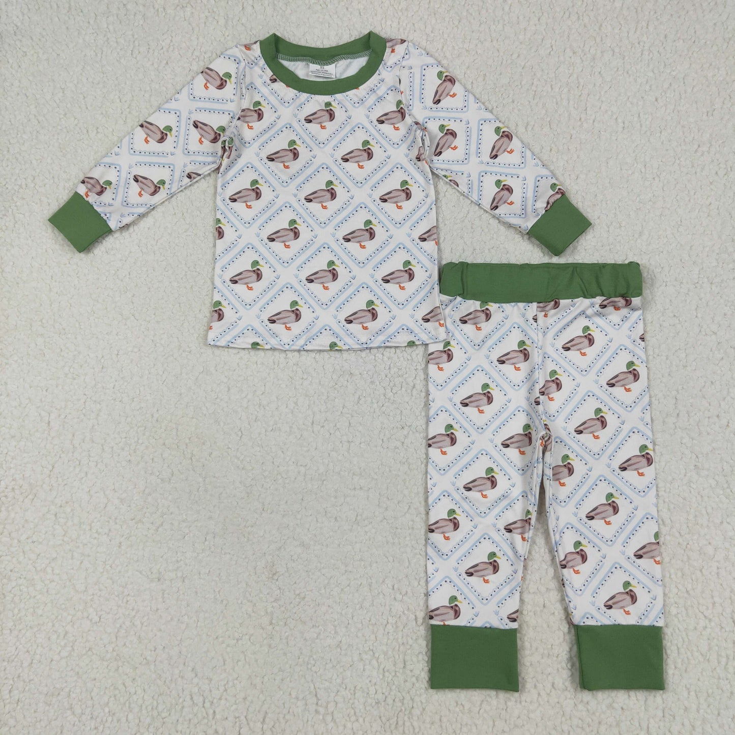 Mallard duck kids long sleeve matching clothes