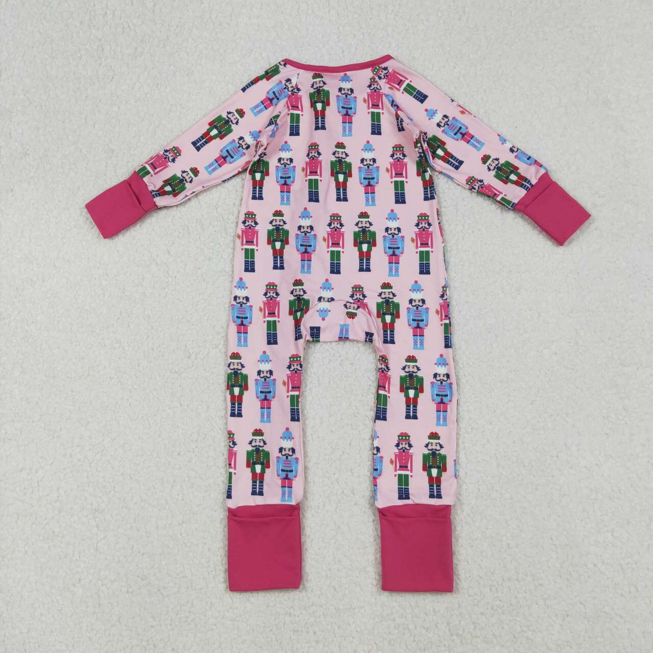 Christmas soldier toddle baby zip romper