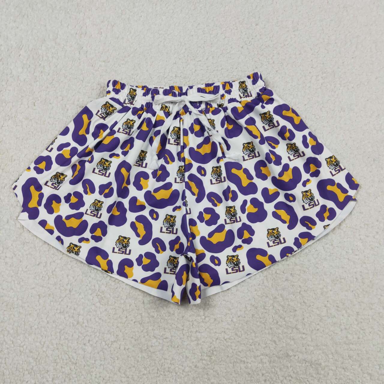 Mommy and me LSU team summer shorts