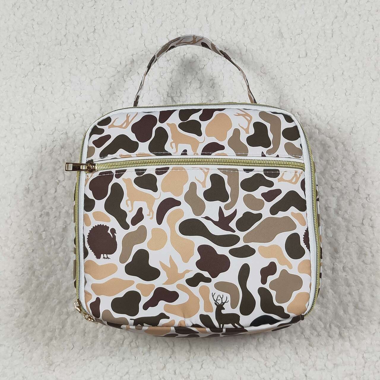 USA SHOP Wholesale kids deer turkey camo lunch box bag