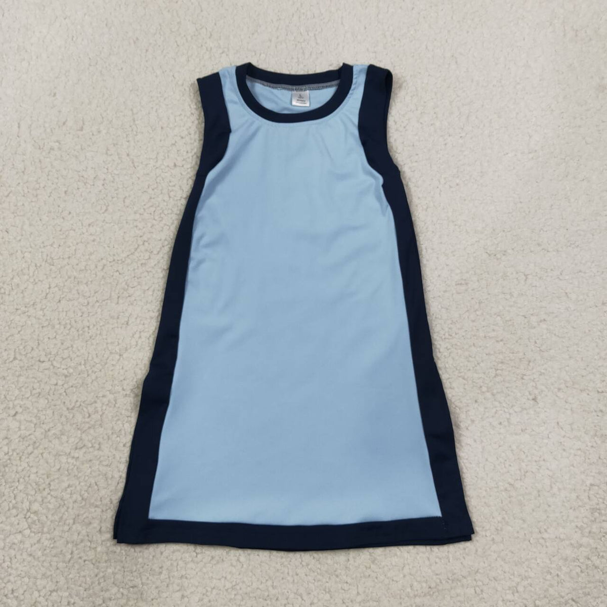 Blue color girls summer yoga dress