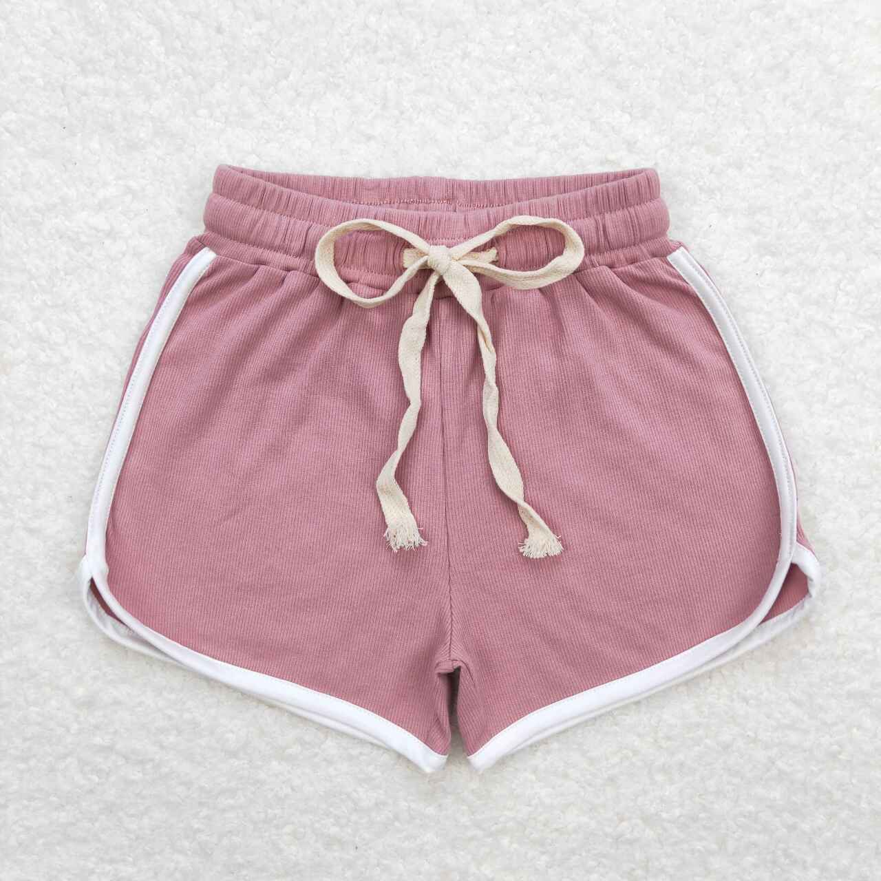 toddle girls dark pink summer boutique shorts