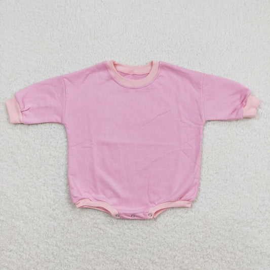 toddle baby girls long sleeve pink romper