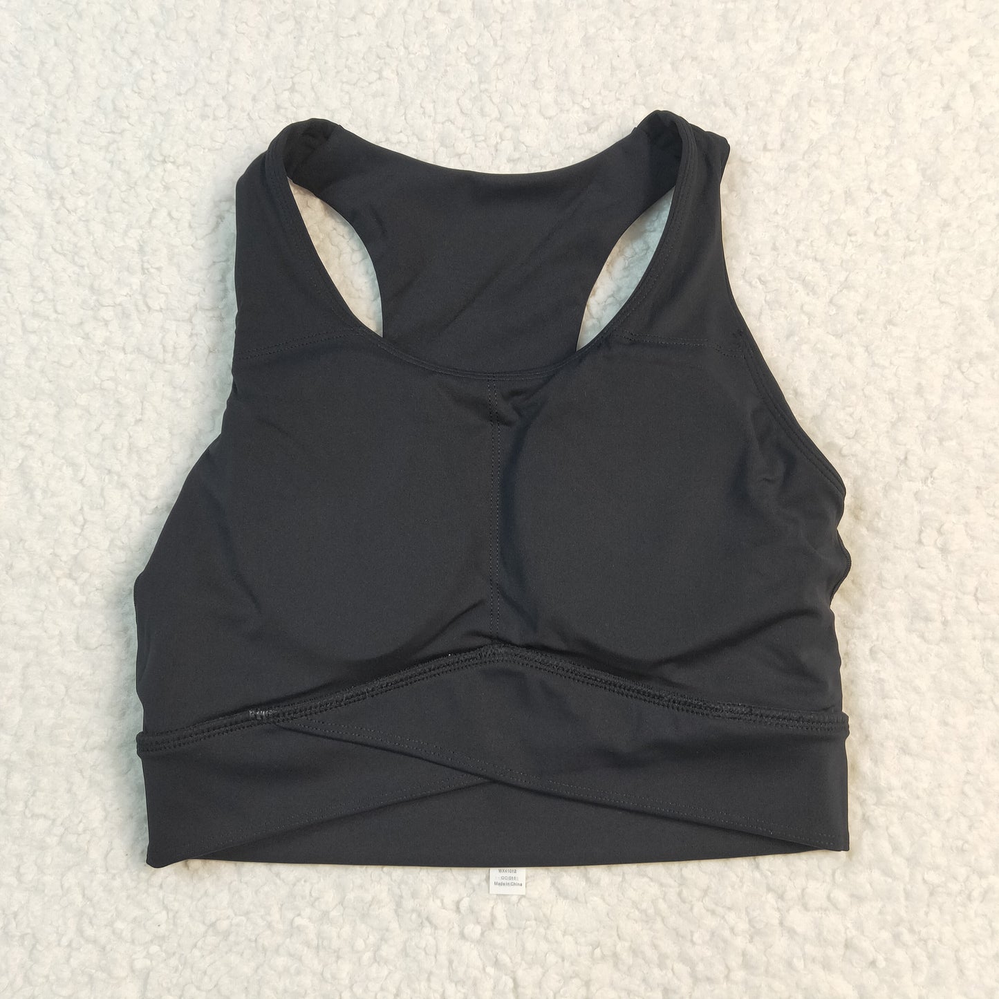 USA SHOP Adult women black bra  X crop top  GT1051