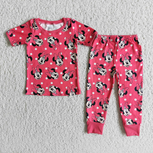 Baby girls cartoon design 2pcs outfit