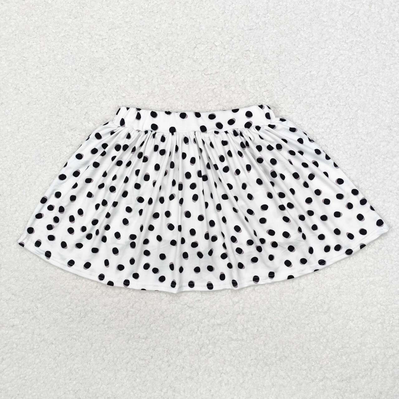 Baby girls black dots skirt