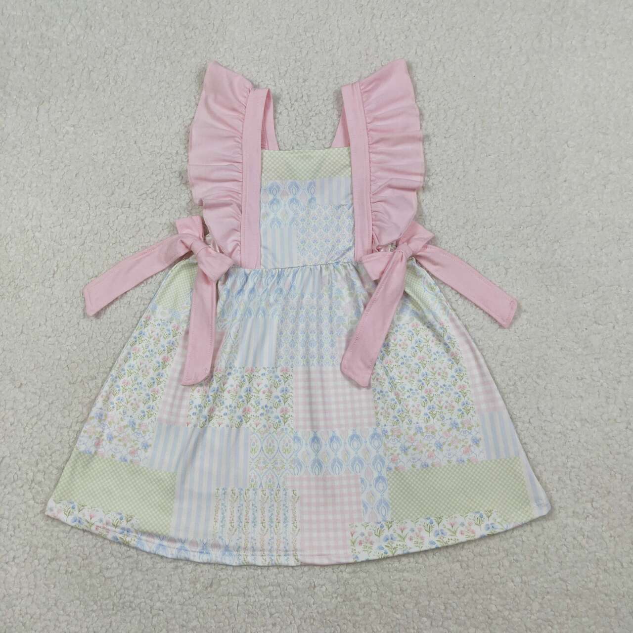 Flowers design girls summer dress