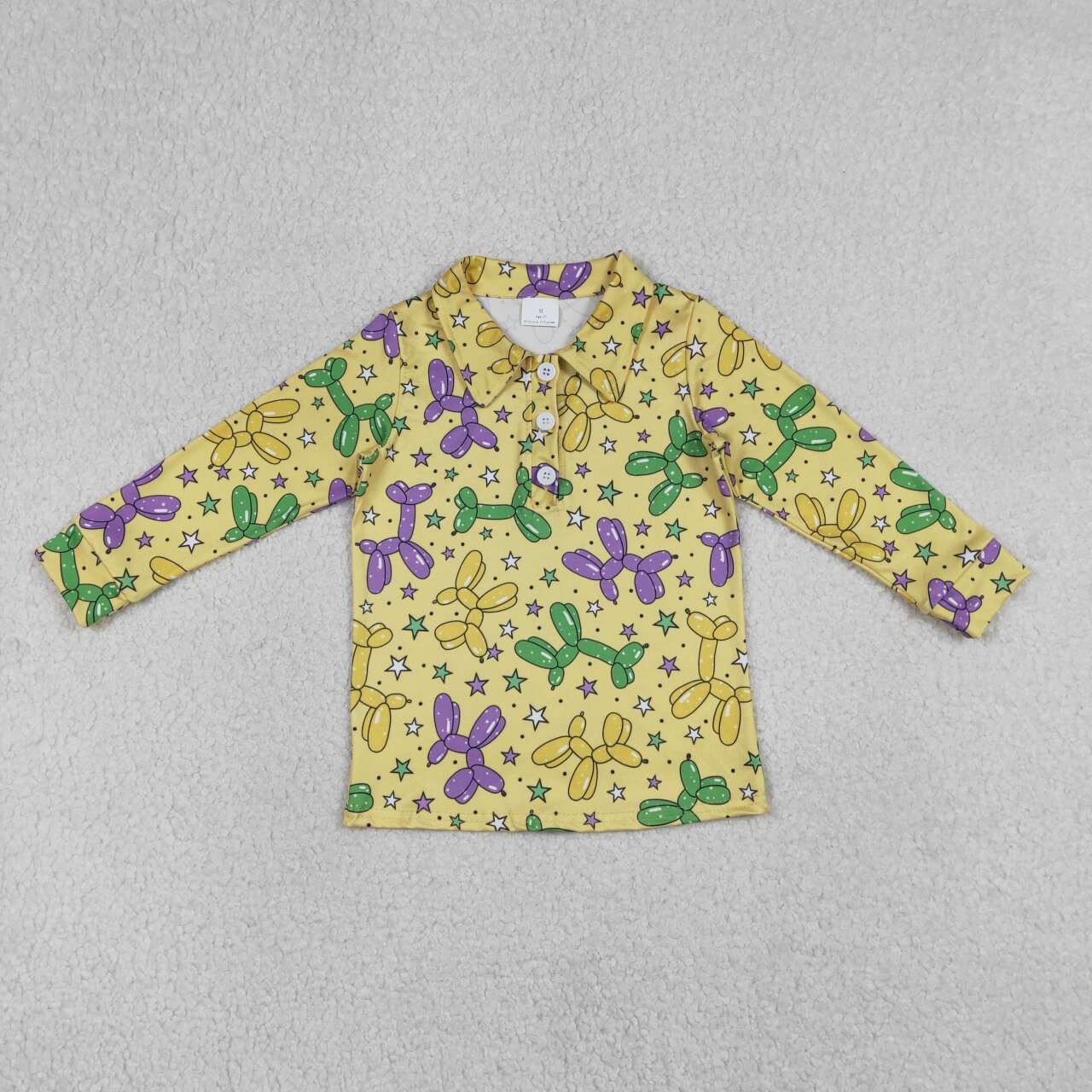 Mardi Gras boy long sleeve pullover