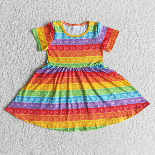 Promotion Girls summer dress E6-15