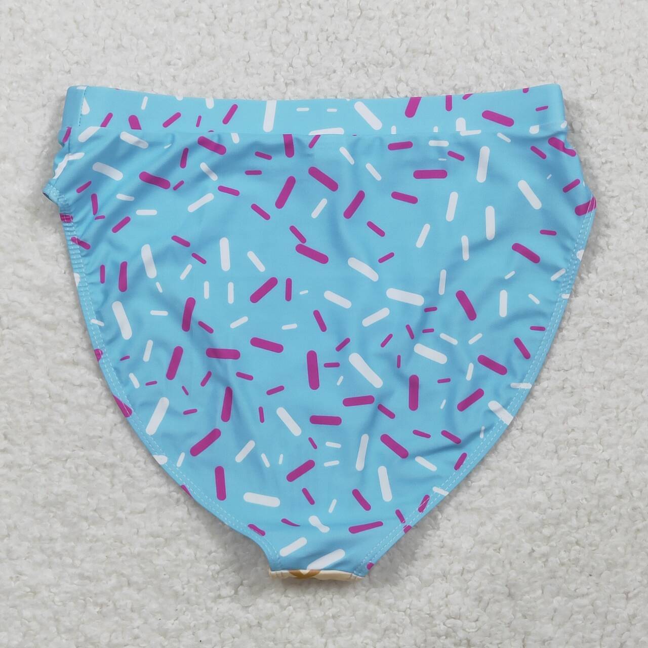 Adult women blue ice cream swim shorts