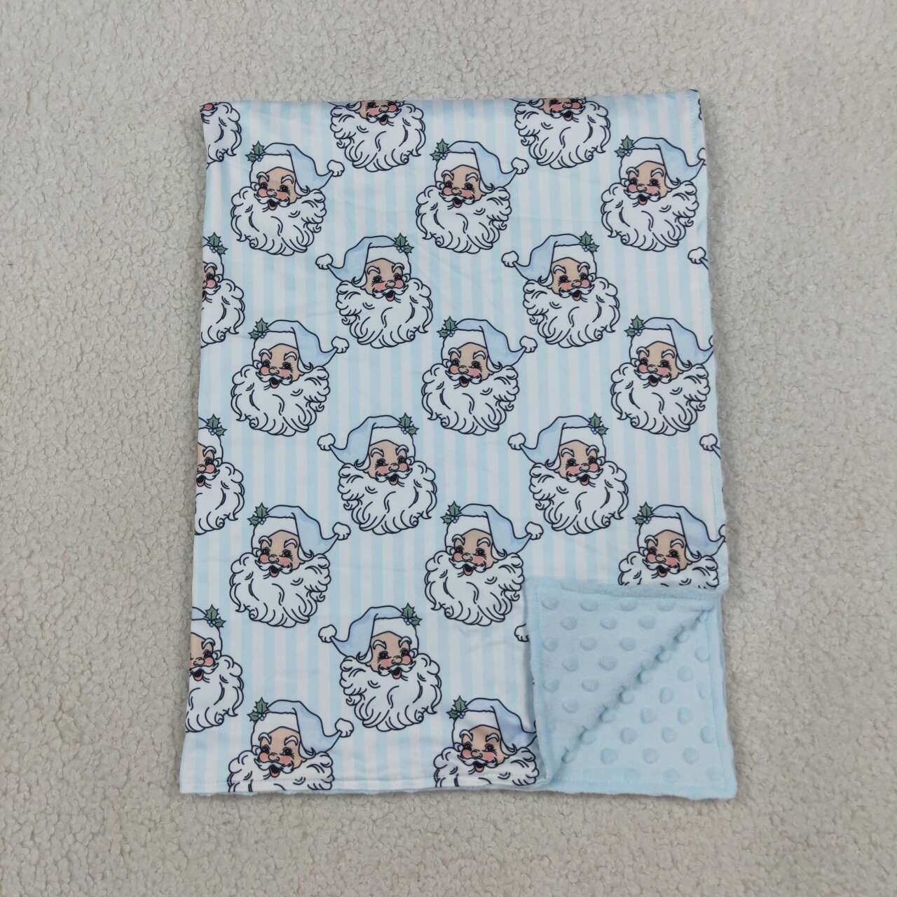 toddle kids Christmas santa claus print soft blanket