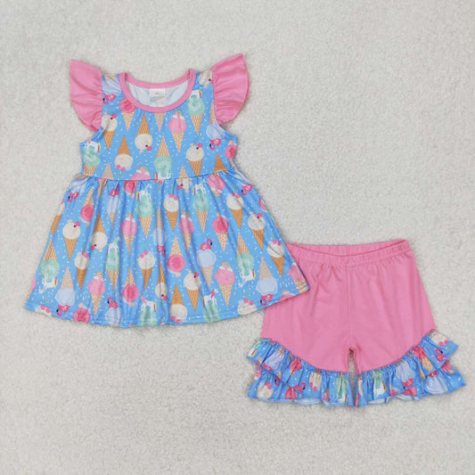Popsicle design girls summer clothes