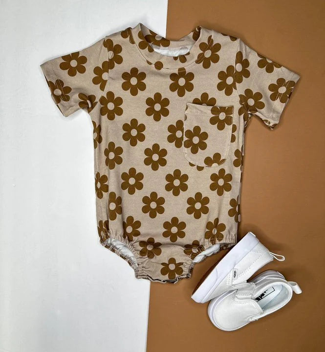 Toddle kids short sleeve boutique romper