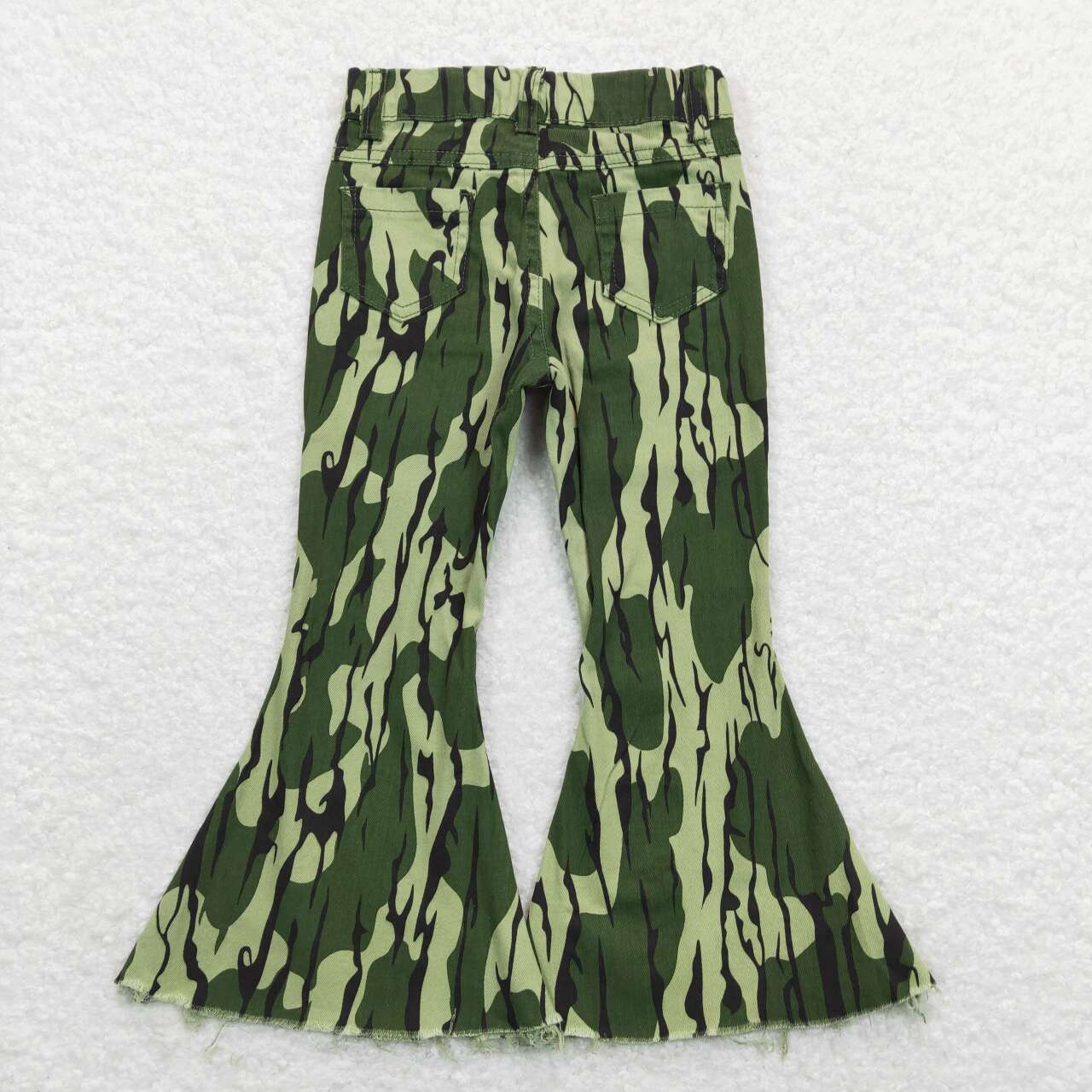 green camo flare jeans bell bottoms