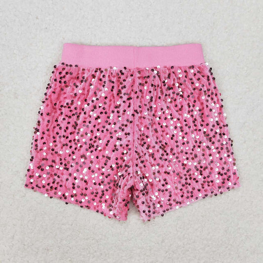 toddle baby girls pink sequins shorts