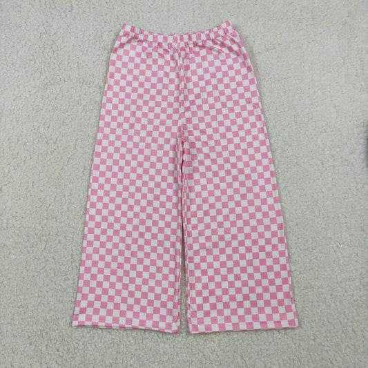 Toddle baby girls pink plaid pants