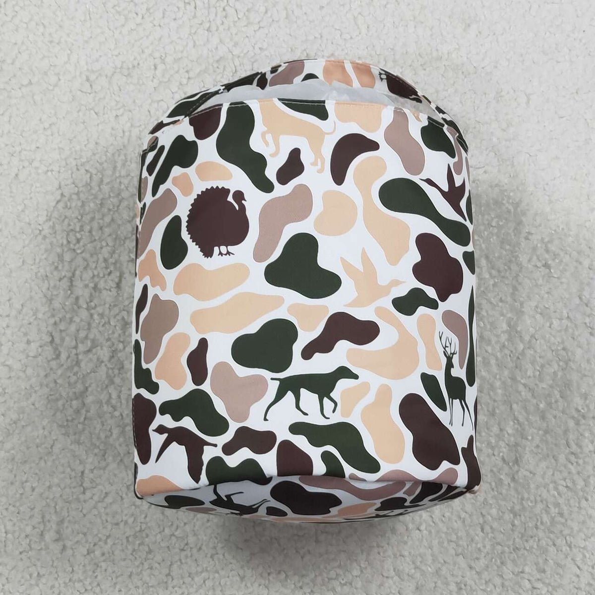 toddle baby Easter camo deer bunny basket bag