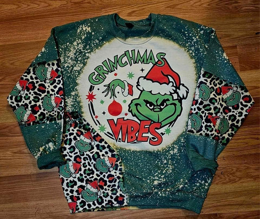 Christmas green face top