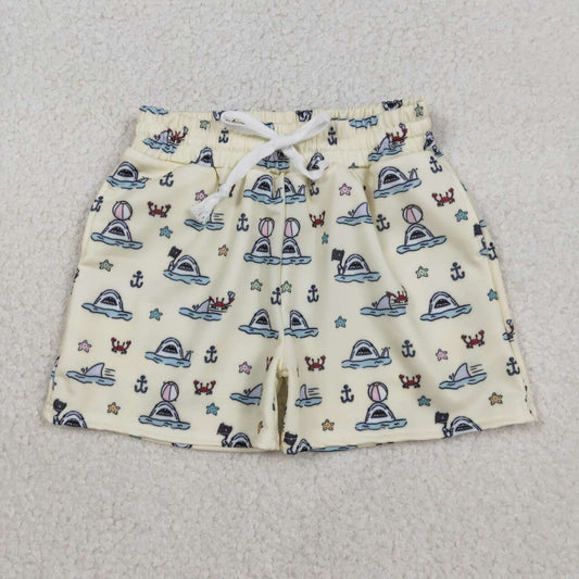 Baby boy beach style summer swim trunks
