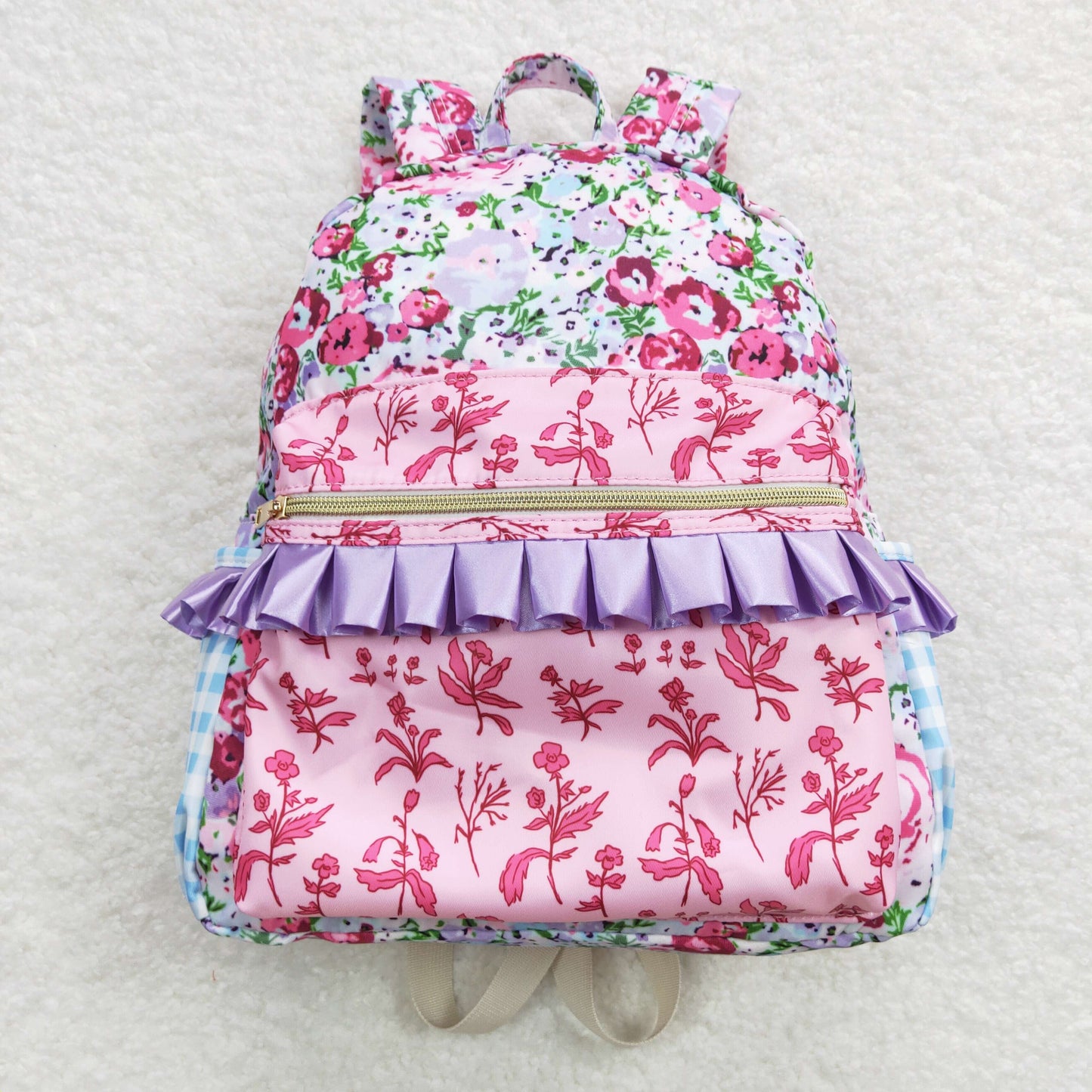 personalized floral backpack girls mini bag school bag