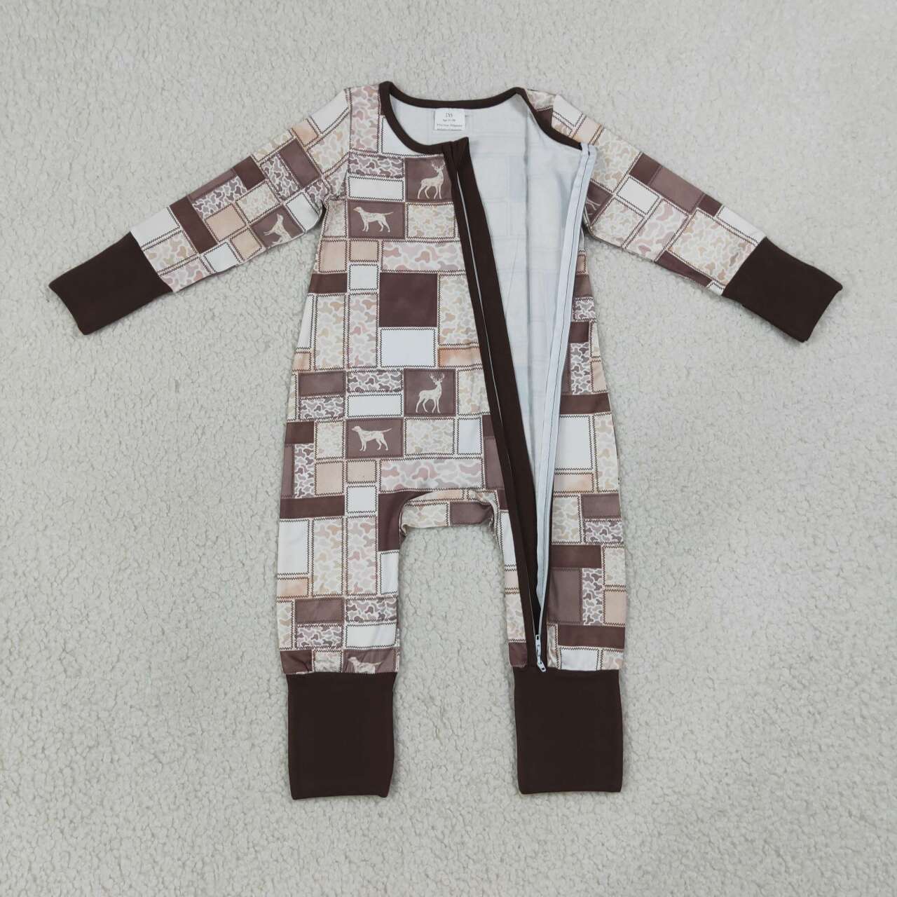 Toddle baby boy long sleeve deer duck design romper