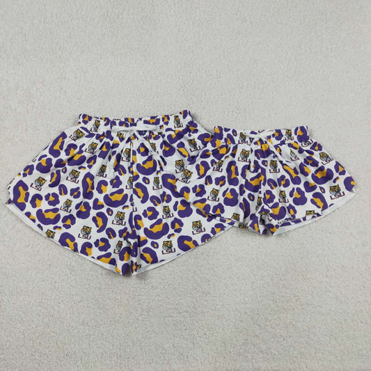 Mommy and me LSU team summer shorts