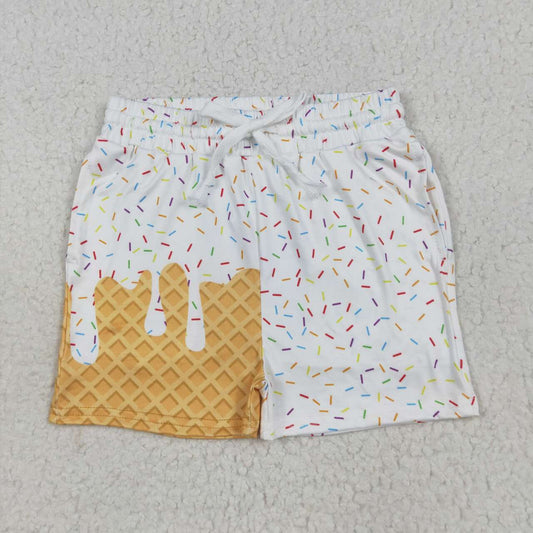 Toddle baby white design summer shorts