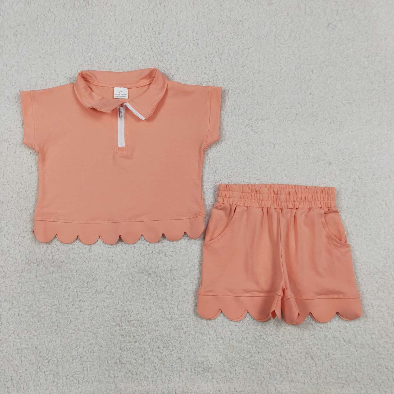 Watermelon short sleeve top matching shorts girls summer outfit