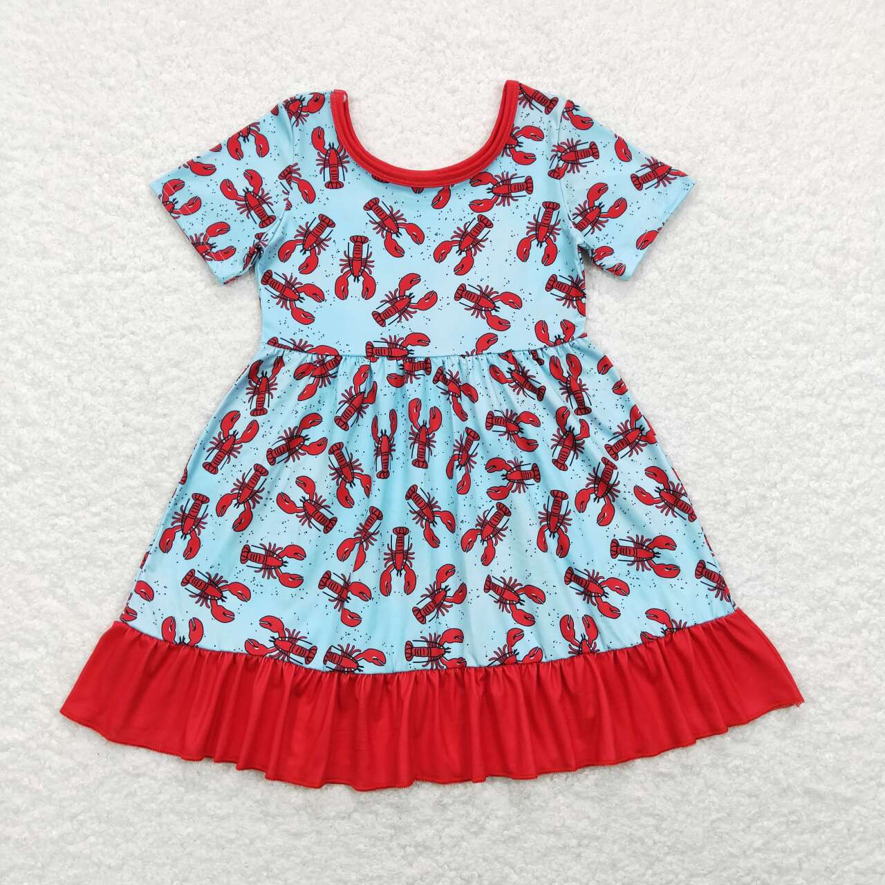 kids short sleeve craw fish dress