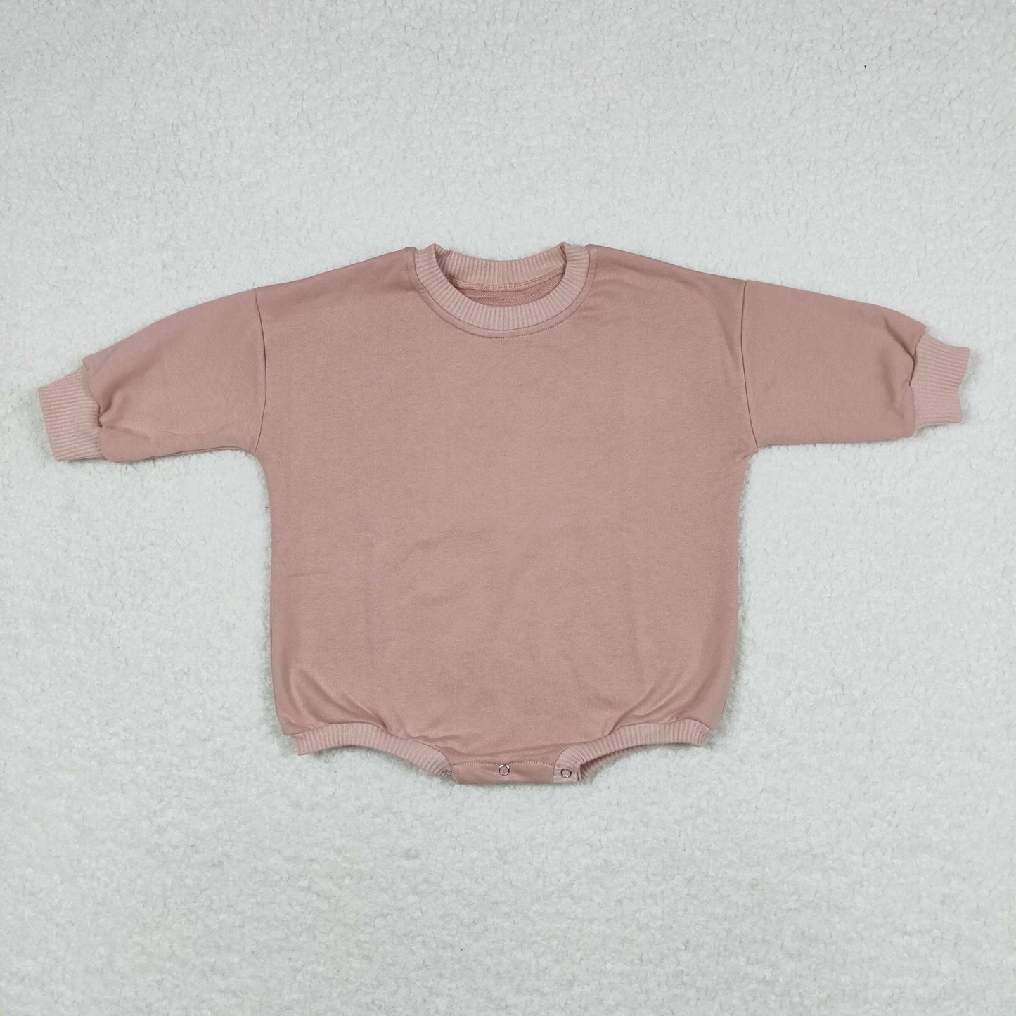girl pink long sleeve sweater romper  LR0932