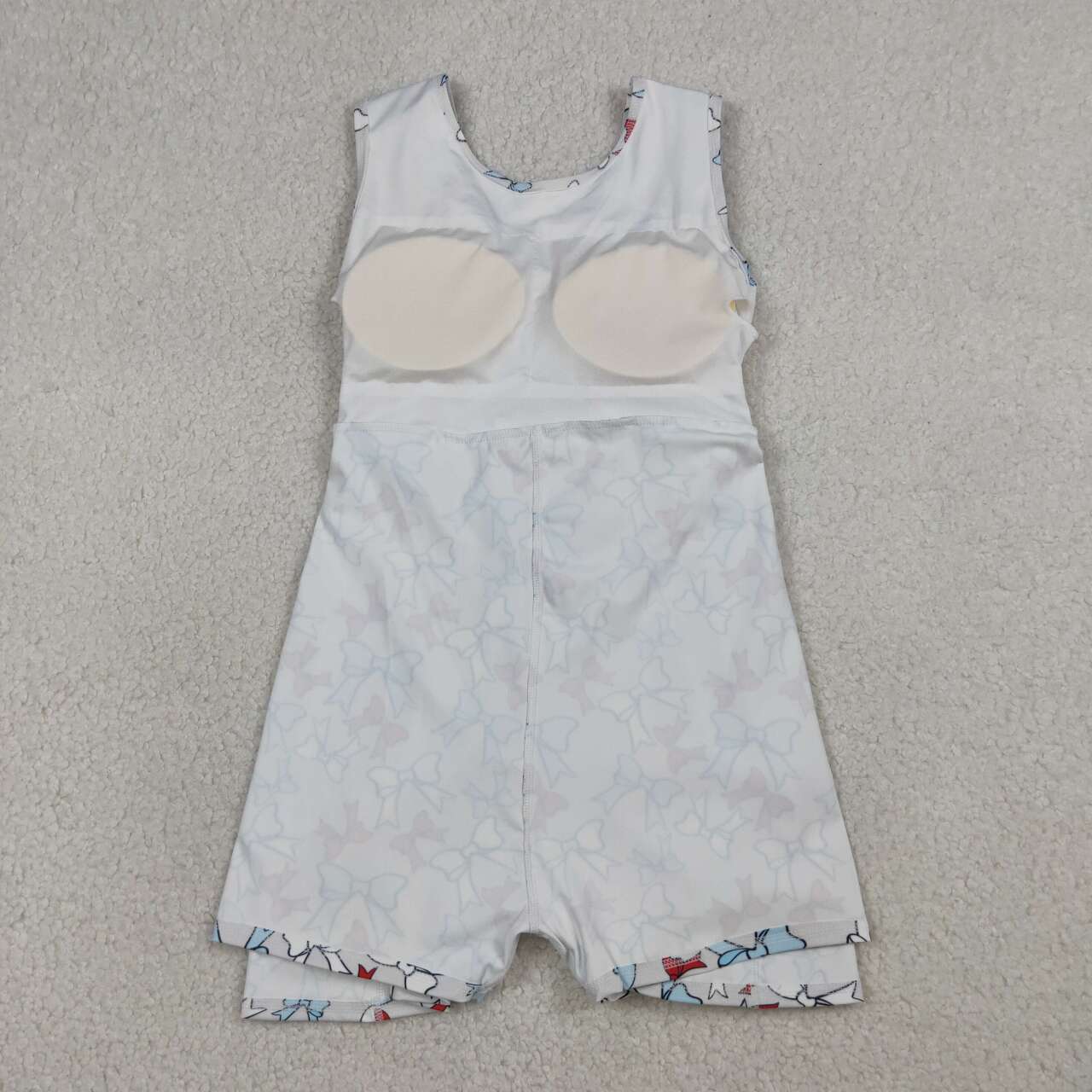 Toddle girls red blue bow design yoga dress