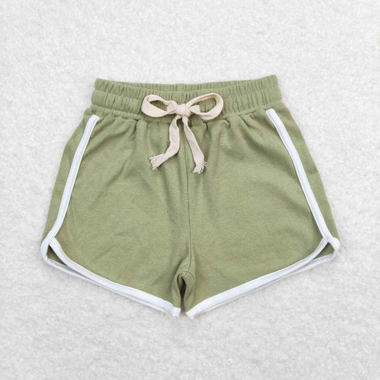 toddle girls green summer cotton shorts