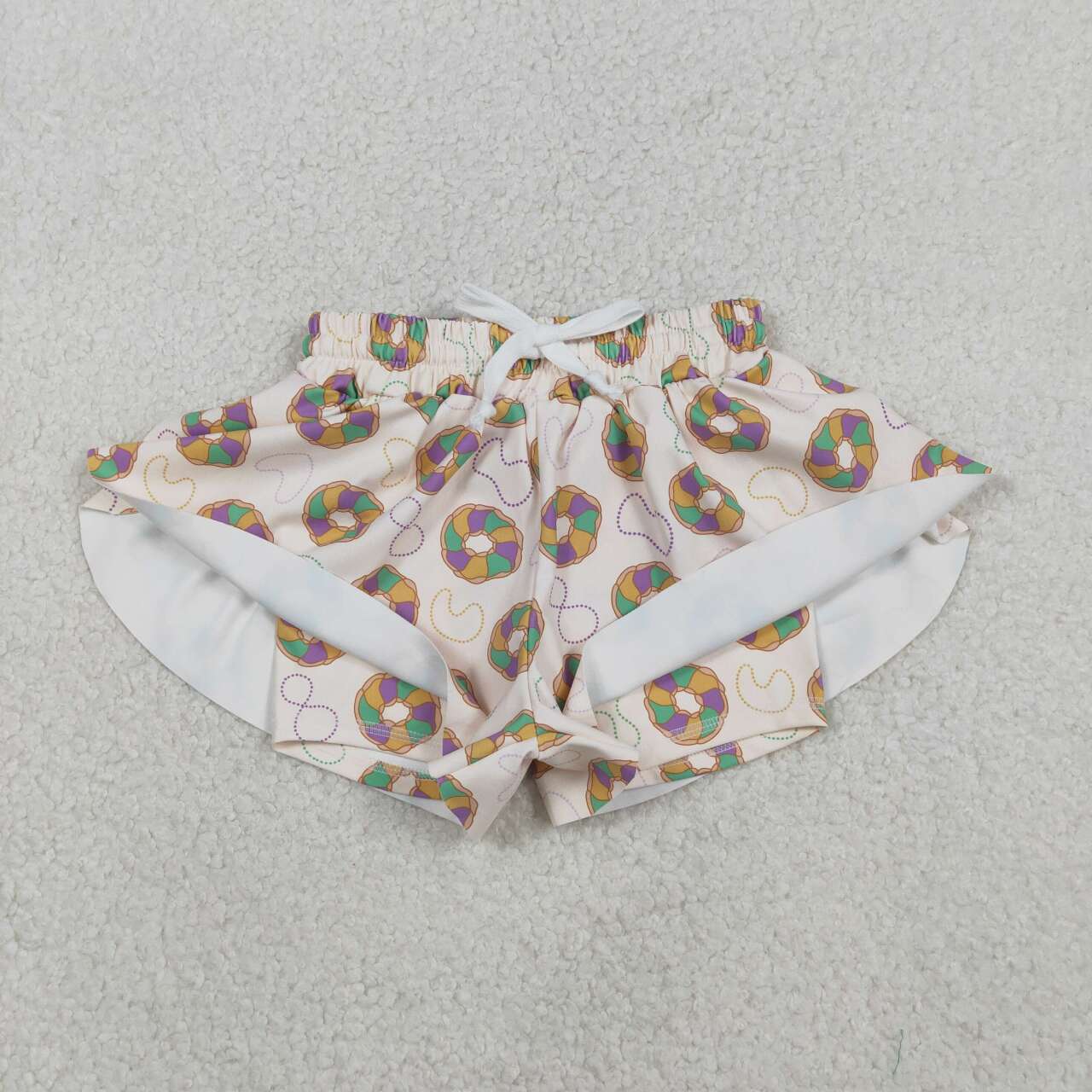 Toddle baby Mardi Gras summer shorts