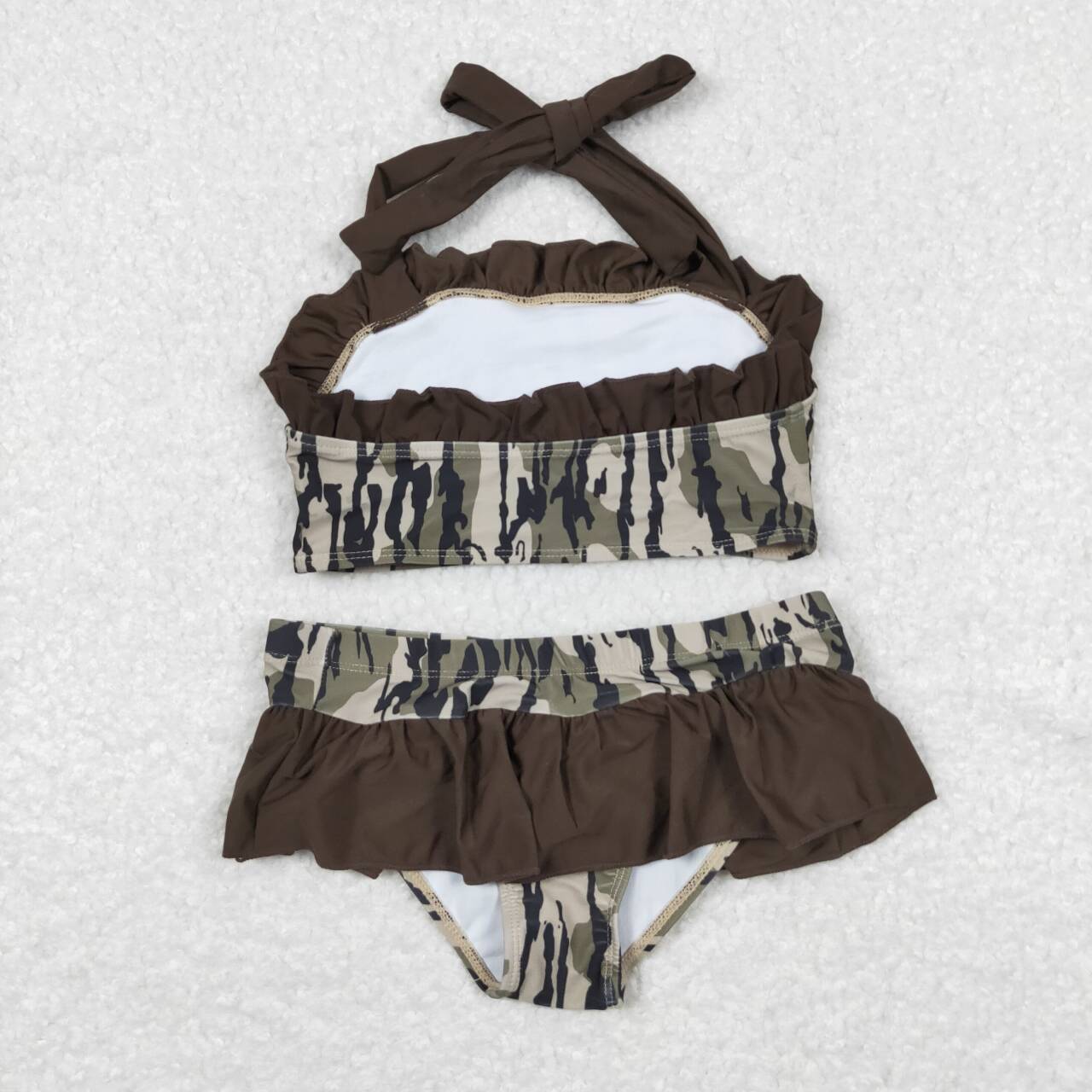 baby girls camo two pieces swimming suit