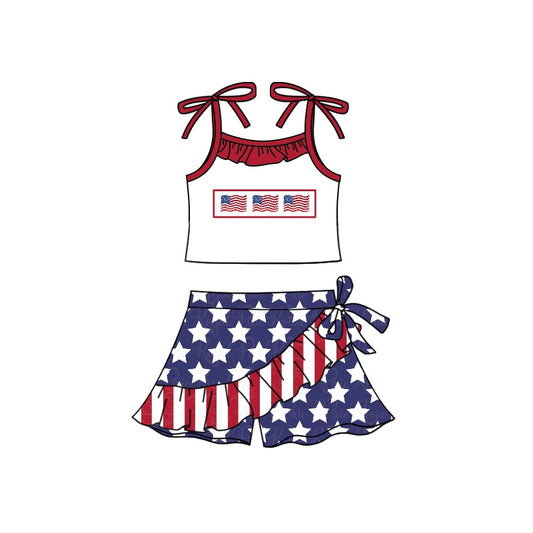 American flag july 4th girl outfit