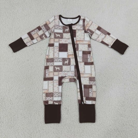 Toddle baby boy long sleeve deer duck design romper