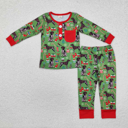 baby boy clothes christmas dog matching bamboo outfit
