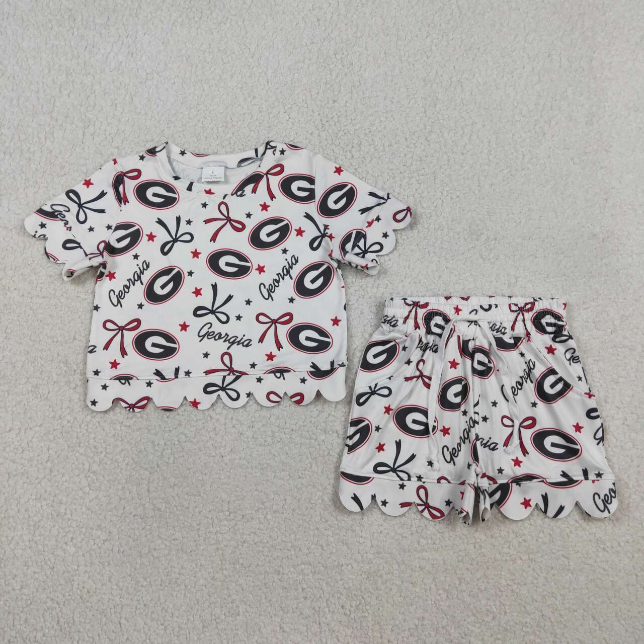 Georgia team top matching outfit girl collegiate outfit