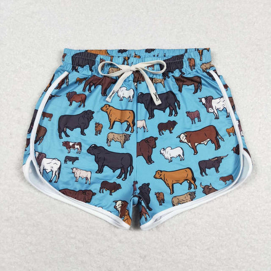 Adult women farm cow summer shorts