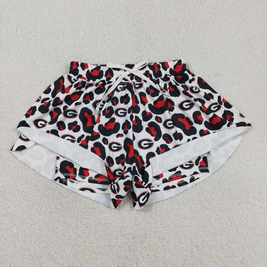 Adult women Georgia team summer yoga shorts