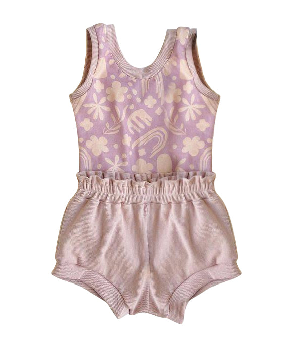 infant baby girls floral bummie set preorder