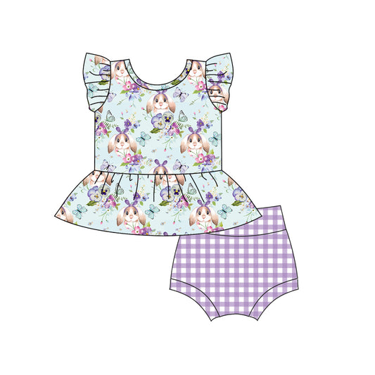 toddle girls easter floral bummies set preorder