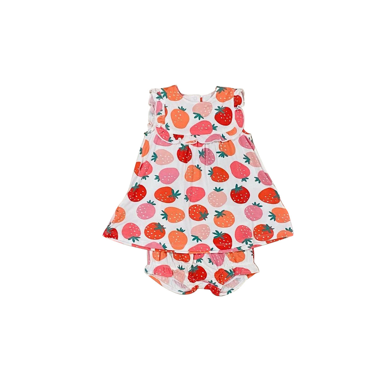 infant toddle girls strawberry bummies set preorder