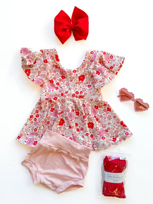 baby girl floral bummies outfit preorder