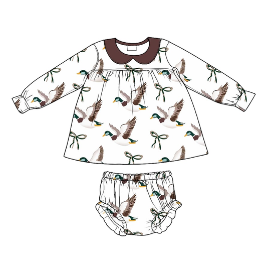 Mallard duck bummies outfit preorder