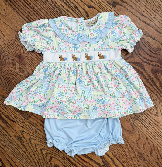 Easter bunny girls summer bummies outfit preorder
