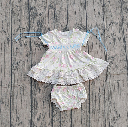 Mamas mini summer smocked bummies outfit preorder